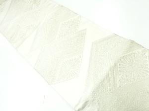 アンティーク　菱に花・亀甲模様織出し袋帯（材料）